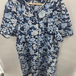 Vintage Granada New York House Coat Sleep Dress Robe Large